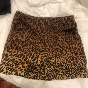 Cheetah mini skirt